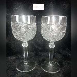 Elegant Crystal Wine 2 Glass Set